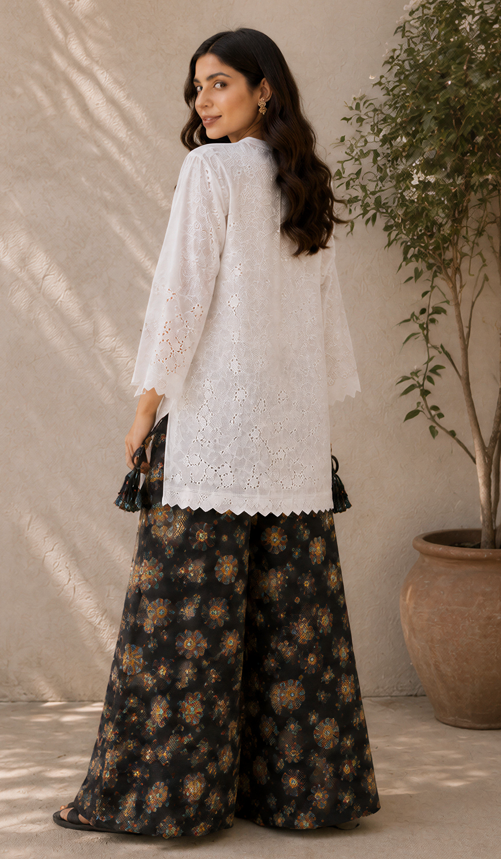 Chikankari Kurta & Sharara Set