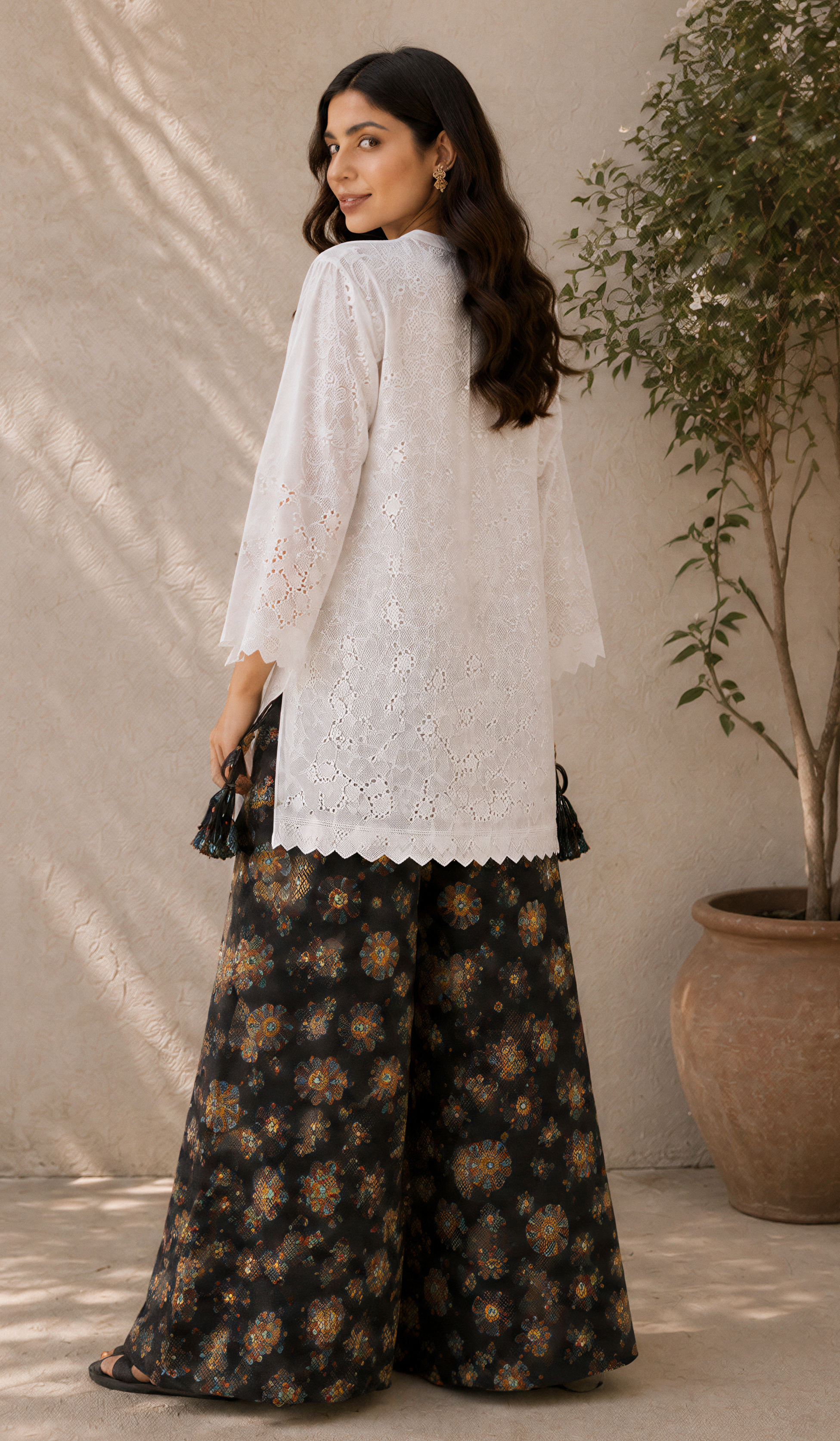 Chikankari Kurta & Sharara Set